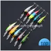 Betar lockar 1 st 9 cm minnow hårt bete fiske wobbler isca artificiell plast vev 3d ögon locka tackling droppleverans sport outdoo dhbtw