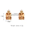 Charm JIOFREE Cubic Zirconia Clip Earrings for women Fashion Crystal Jewelry Earrings Female WeddParty Gift top quality J230817