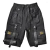 Herrenhosenband Shorts Funktionelle Multipocket Overalls Tactical Military Jogger Ladung für Kleidung Harajuku Streetwear