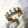 Bandringen Royal Ring Crown 925 Sterling Silver Romantic Vintage Fine Jooeerly Dream Summer Gloednieuw Bohemia Gift for Women J230817