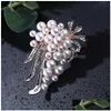 Spille spille gioielli di moda gioielli vintage oro pin austria cristalli imitazione perla bloccia accessori per la consegna calare dh4qm
