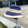 Brede Rand Hoeden Emmer Hoeden Designer Luxe Vissershoed Koreaanse Grote Rand Modemerk Emmer Hoed Casual 100% Katoen Hoge Kwaliteit Dames Panama Cap 230816