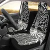 Auto -stoel omvat Druid Tree of Life Cover Custom Printing Universal Front Protector Accessories Cushion Set