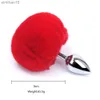 Anal Toys 12 Colors Anal Plug Kawaii Bunny Tail Butt Plug Cute Rabbit Tail Anal Plug för Cosplay Games Sexig Erotic Gift Sex Toys For Women HKD230816