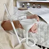 Wine Glasses Creative Glass Spiral Cocktail Rotating Straw Cup Large Coffee Party Bar Drinking Juice