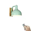 Wandlamp 1 PCS Batterij Run Green Iron SCONCE afstandsbediening Dimpelbaar Nordic Design nachtkastje voor loft