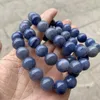 Strand natürlicher blauer Aventurin -Steinarmband runde Perlen Armbänder 1PC