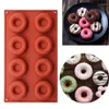 Baking Moulds Silicone Donut Mold 8 Cavity Kitchen Pan Non-Stick Cake Chocolate Bread Tray Doughnut Dessert Making Tools Molde Gadgets