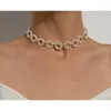 Ketten runden Blumenperlen CHOKER Kreative Schlüsselbeutel Kette Einfache Halsketten für Frauen Party Hochzeit Schmuck Geschenk gute Wahl