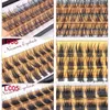 False Eyelashes DIY Clusters Eyelash Extension Dovetail Segmented Lashes 48 Volume 3D Fluffy Natural Segmented Eyelashes Individual Bundles HKD230817