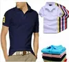 Vêtements de marque designer Men Polo Polo de haute qualité Grand petit cheval Crocodile broderie Logo à manches courtes Summer Coton Cotton Polos T-shirts R6