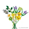 Blocks Romântico modelo de primavera Flowers Bouque Series Botanical MOC 034002 Eterno Blocos de construção de plantas Idéias criativas B Toys Gifts R230817