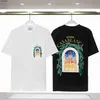 メンズTシャツホットブランドカサブランカ高品質Tシャツ100％コットンソフトカジュアルプルオーバーファッションルーズショートスリーブトラックスーツトップメンズ衣服HKD230817