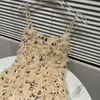 Vestidos casuales Marca de lentejuelas llenas de lentejuelas Diseño de Tassles Sospechos