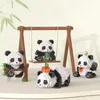 الكتل الإبداعية DIY تجميع حيوان لطيف مصغرة النمط الصيني للحيوان باندا لبنة ألعاب الصبي التعليمية للأطفال النموذج ب R230817