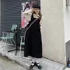 カジュアルドレスヴィンテージスリップドレス女性プレッピースタイルコーデュロイエレガントなノースリーブ韓国ファッションルーズ女性ローブ