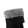 Klänningskor Simloveyo Kvinnor Winter Snow Boots Round Toe Thick Heels 45 cm Slip på varmt vattentätt knähöga kvinnliga stövlar Big Size 42 43 44 230816