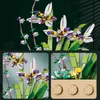 Blokken Bouwstenen Bloem Gladiolus Potbloemen Monteren B Diy Home Decoratie Orchid ornamenten Kinderspeelgoed Geschenken R230817