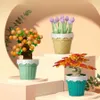 الكتل Sembo 611059 Tulip Potted Plant Flower Set متوافق بناء سلسلة زهرة سلسلة بقعة Dent Education Toys R230817