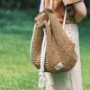 School Bags Summer Straw Bag Women Backpack Fashion Rucksack Weaved For Girls Mochila Travel Beach Shoulder 230816