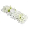 Dekorativa blommor 50 20 cm Simulering Vägg Silk Blommapaneler för hemfest Diy Wedding Christmas Po BackgDrop Decor