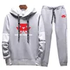 Tracksuits voor heren Massey Ferguson 2023 Harsuku Spring herfst afdrukken veter hoodie zweetwedstrijden vrijetijdspak