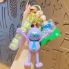 Charme de chaveiro de anime fofo Netflix descomprimindo e esticando pequenos monstros de boneca anel de boneca Casal de casais personalizados Creative Valentine's Day Gift Ups