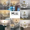 Lampadiers a ledy nordico a lutto lampadario lampadario decorazione per albero decorazione camera da letto camera da pranzo lampade abitanti