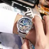 Montre-bracelets 2023 Men classique Automatic Mething Watchs Luxury Top Brand Retro Leather Male Male Wrist Color Renogio Masculino