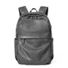 Högkvalitativ grå mäns ryggsäck stor kapacitet enkel college student skolväska datorväska mode 230817