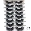 False Eyelashes CHARM Fluffy Mink Lashes Dramatic Messy Wispy Natural Eyelashes 20mm-25mm Handmade Real 3D Mink Eyelashes Makeup False Lashes HKD230817