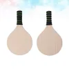 Outros artigos esportivos 1 par de madeira de madeira de badminton raquete para festas ao ar livre Handle aleatória cor 230816