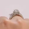 Band Rings Huitan Luxury Wedding Rings for Women Fancy Cross Design Inlaid Shiny CZ Stone Fashion Versatile Female Finger Ring Gift Jewelry J230817
