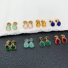 Charm Classic Crystal Droplet Earrings for Luxury Charms Colorful Ear Studsファッションジュエリーパーティーギフト230817