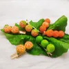 Клипсы для волос Beadsnice Fun Half Philed Green Orange Clip милый девочка боковой модный фрукт