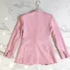 Abiti da donna spot euro americano 2023 stelle modello 3d rose bottonsinting fodera rosa blazer