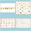 Bands anneaux bijoux en gros lots 50pcs cristal raminestone gold women ring fianing fête gift fashion d dhtr0 drop livsing dhayu