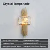 Wall Lamp Modern Luxury LED Minimalist Crystal Luminaires Foyer Bedroom Nordic Corridor Stairs Copper Mounted Light