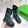 Bomber Boots Flatform Lace Up في الكاحل Boots Black White Green Designer Booties Nylon مقاومة للماء الأحذية الرياضية