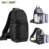 Acessórios para bolsas de câmera K F Conceito portátil Bolsa de câmera de ombro único Multifuncional Backpack Photografia à prova d'água Bolsas de lente DSLR HKD230817