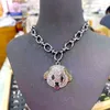 Подвесные ожерелья рентабельство Щетки щенка для головы собаки для женщин творческое крутое веселье преувеличенное