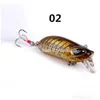 Przynęty przynęty 1PCS 5.5 cm8.2G Hard Rishing Sinking Jerkbait Vib Rattlin Hook Woblers Deep Dive Sea Ocean sztuczna przynęta plastikowa DHQSI