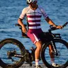 Cykeltröja sätter älskar Pain Triathlon Suit Men's Pro Team Jumpsuit Short Sleeve Speedsuit Ciclismo Maillot Hombre Quick Dry Cycling Skinsuit 230817