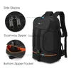 CAMERA TAG ACCEPOREN CAMERIE Waterdichte schouders Bag Fit 15.6in Laptop Zachte gewatteerde rugzak W Reflector Stripe Nachtveiligheid Statief Lenskast voor DSLR HKD230817