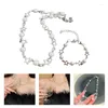 Chains Y2K Hollow Pearl Necklace Aesthetic Jewelry Sweet Cool Bracelets For Women