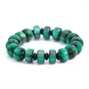 Strand Boeycjr 16 mm coloré du ciel étoilé Imitation Natural Stone Bracelet Resin Bouddha Perle pour hommes ou femmes