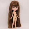 Куклы ледяные DBS Blyth Doll Purple Hair White Skin Brown Natural 16 BJD Body Body Neo Рождественский подарок аниме 230816