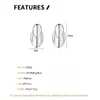 Charm Fels S925 Sterling Silver Leaf oorbellen Koreaanse mode Glossy concave Piercing Ear Studs Pendientes Plata 925 Antiallergy 230817