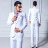 Мужские костюмы темно -синие мужчины Slim Fit Свадебный костюм с двойной грудью жилет мужчина пиджак костюм homme шаль лацка 3peece 3peece ternos