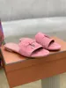 Verrouiller la tête concepteur coupé sandals cachemire vintage pour femmes chaussures de plage d'été sliders extérieurs pantoufles mulets taille 35-42